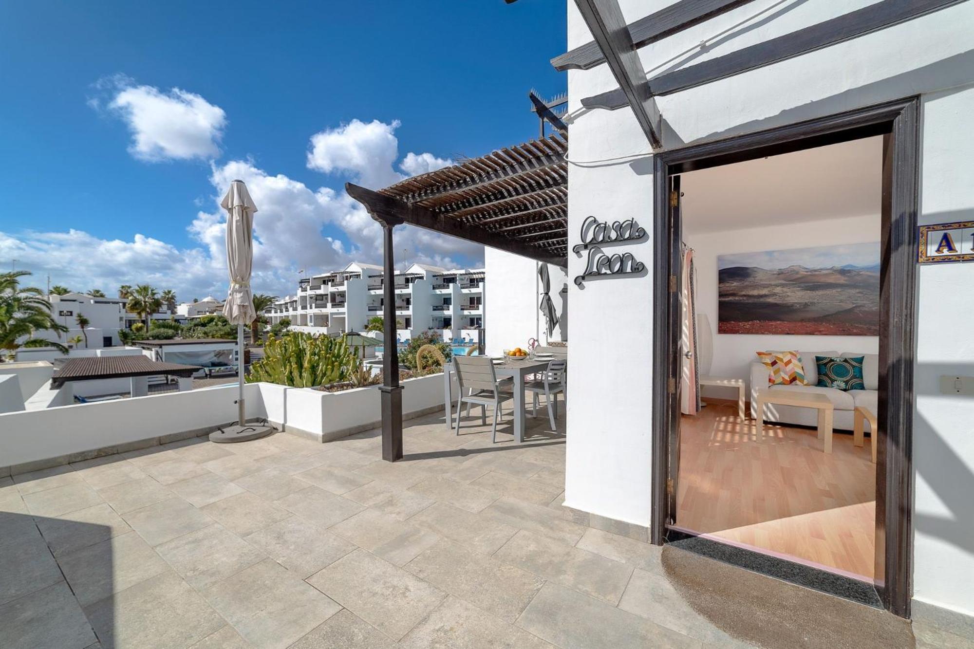 Apartamento Playa Bastián 2 habs, 2 baños y súper terraza Costa Teguise Exterior foto